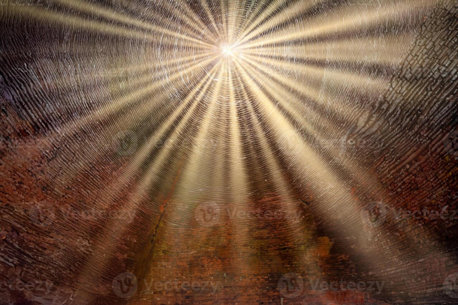 Sunlight Through Abandoned 19th-Century Vietnamese Brick Kiln photo