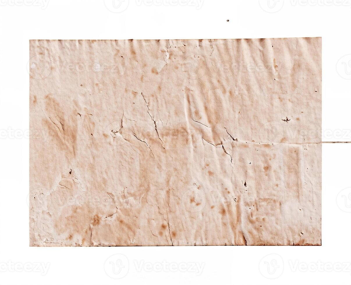 Old Paper Texture with Tape Isolated photo