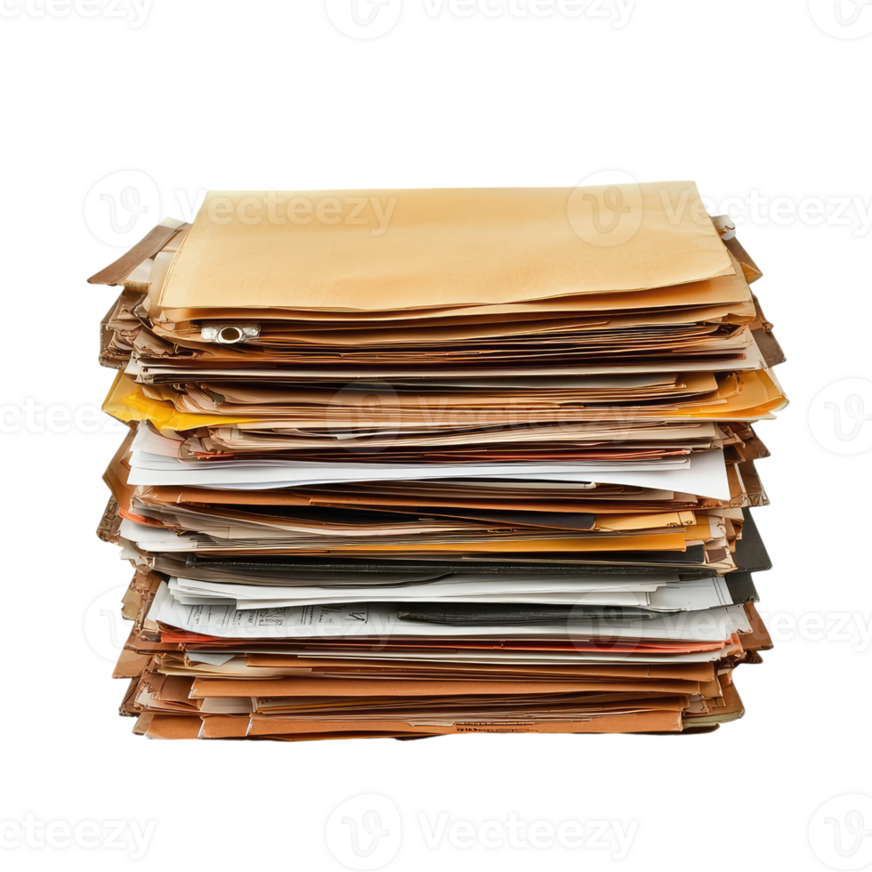 A Towering Stack of Paperwork The Weight of Responsibilities png