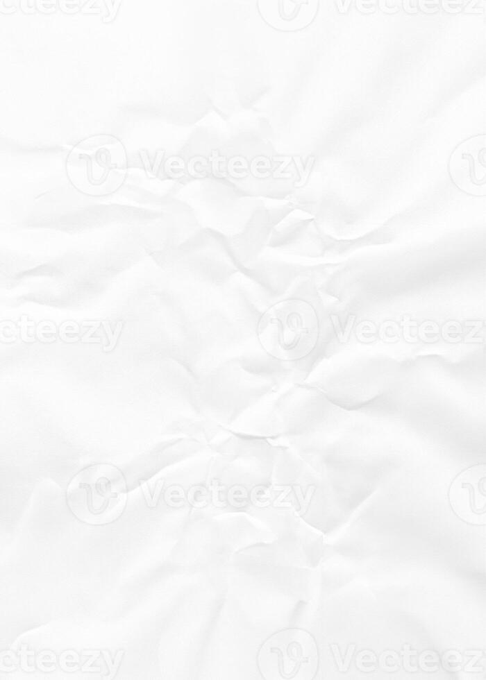 White Wrinkled Paper Texture Background photo