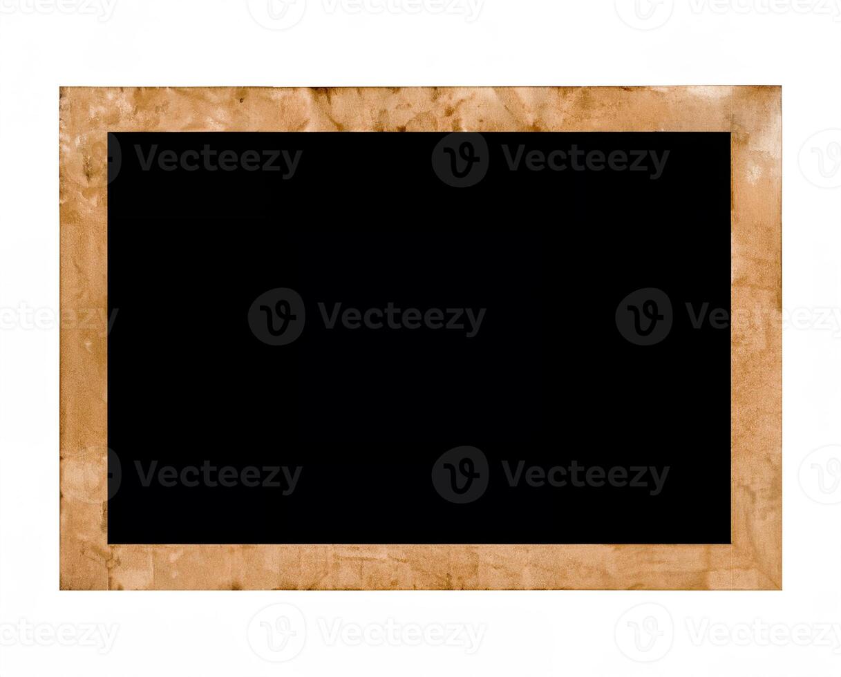 Vintage Film Strip with Tape and Blank Retro Paper Background photo