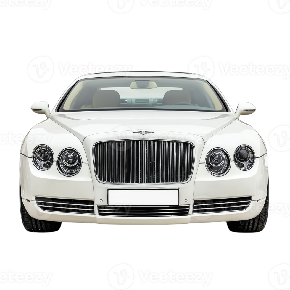 Sleek and Powerful A Front View of a Luxurious Sedan png