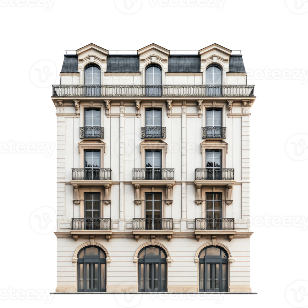 A Timeless Elegance The Architectural Charm of a Parisian Building png