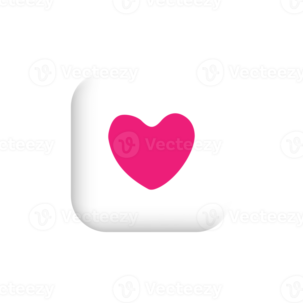Valentine love heart icon png