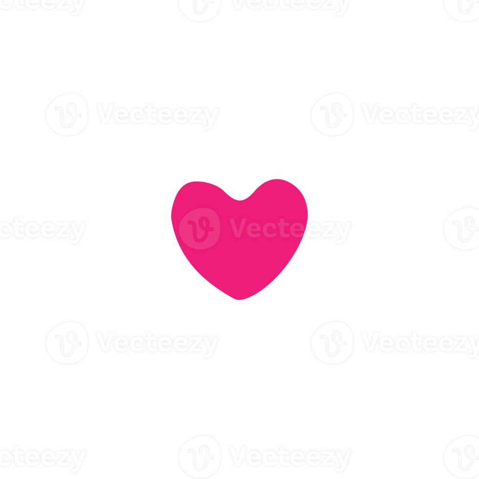 Valentine heart icon simple png