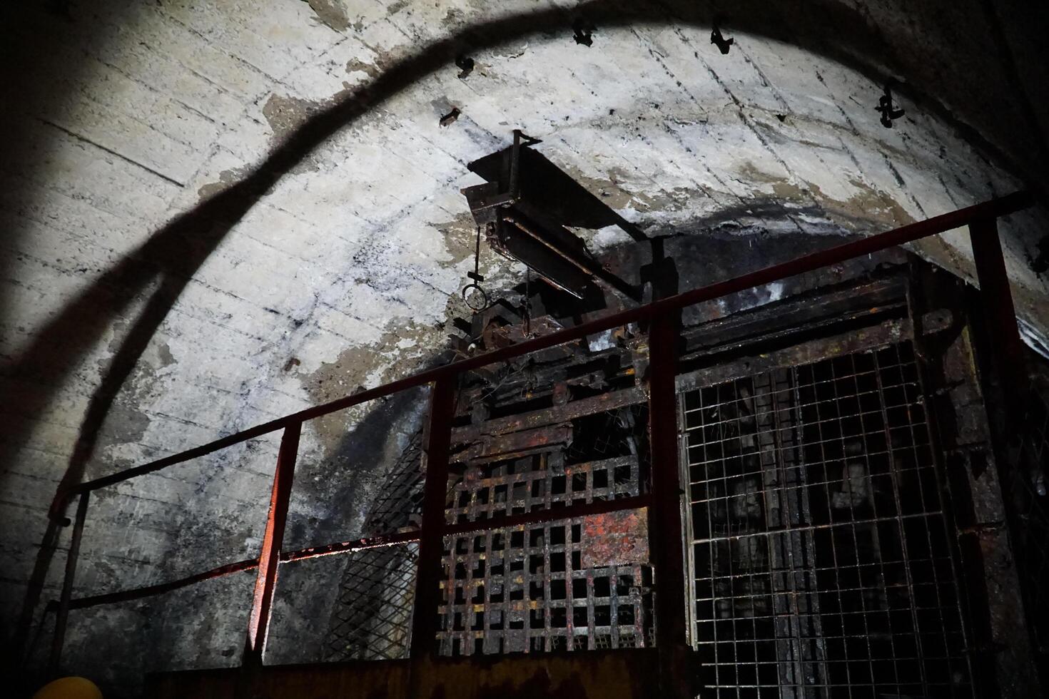 Nowa Ruda, Poland - August 4th, 2024 - Elevator at coal mine photo