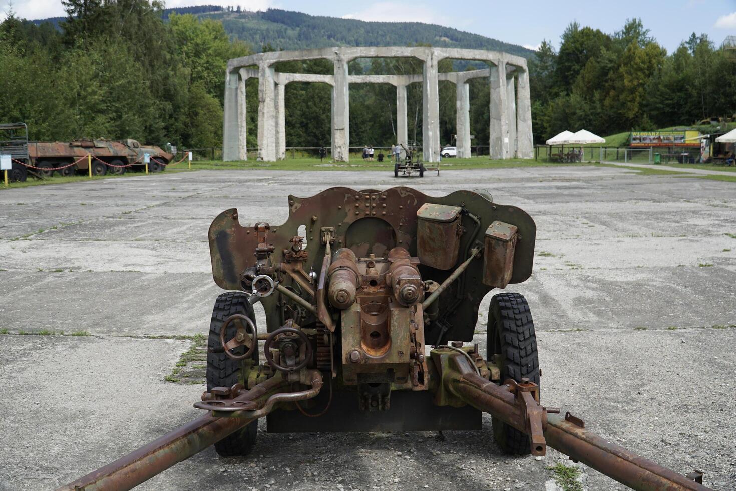 Ludwikowice Klodzkie, Poland - August 10th, 2024 - Concrete structure called Mucholapka - fly catcher - built by Nazi Germany during World War II photo
