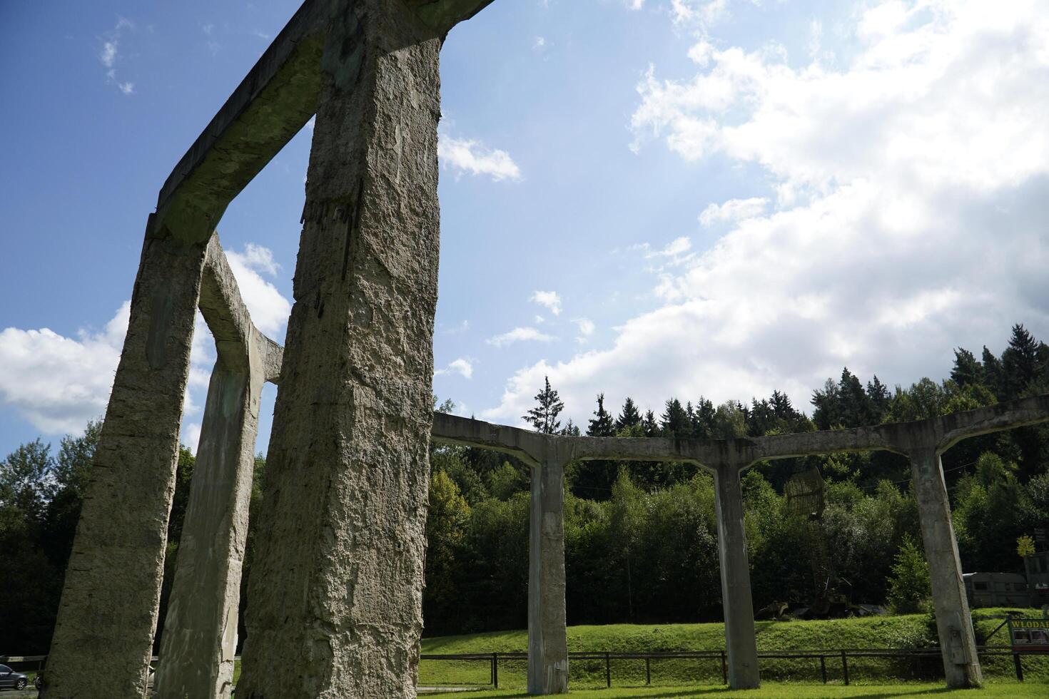 Ludwikowice Klodzkie, Poland - August 10th, 2024 - Concrete structure called Mucholapka - fly catcher - built by Nazi Germany during World War II photo