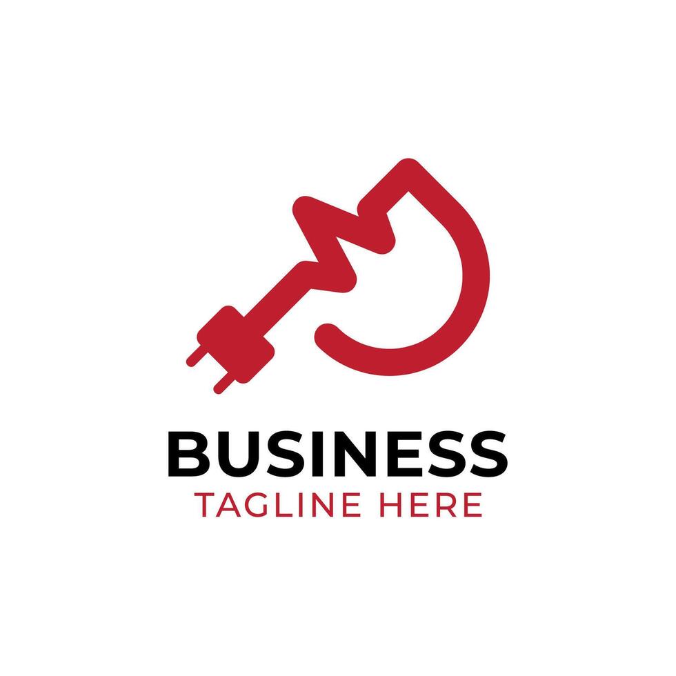 modern P electric initial letter logo design vector