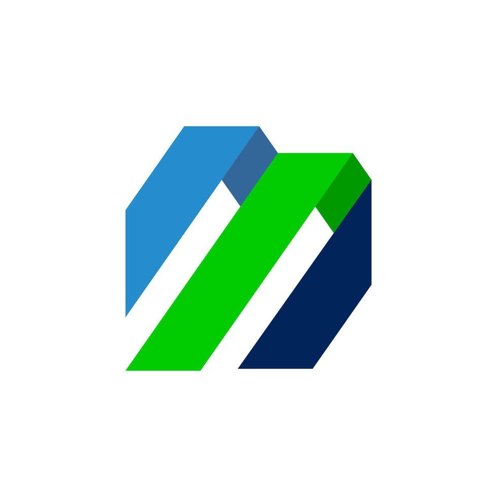 modern M initial letter logo design vector