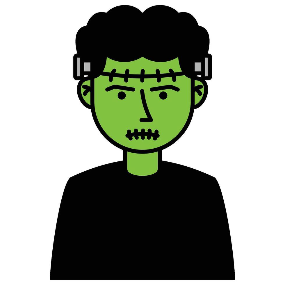 Halloween Zombie Avatar vector