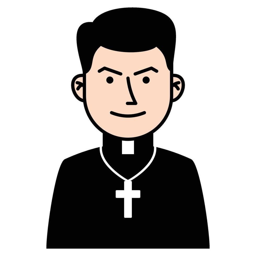 Halloween Pastor Avatar vector