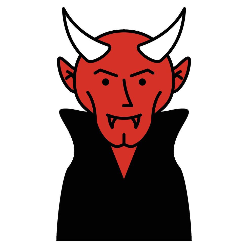 Halloween Devil Avatar vector