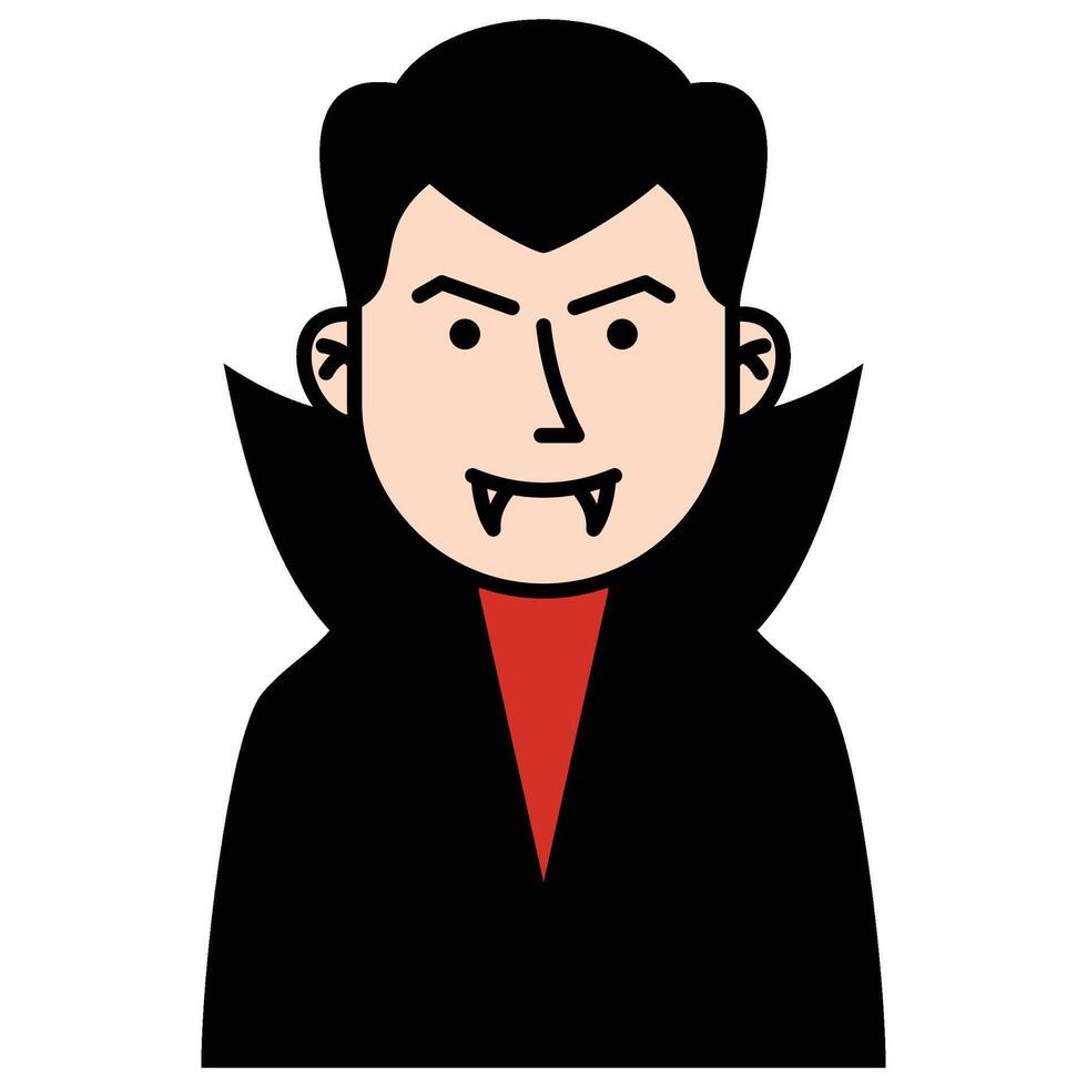 Halloween Dracula Avatar vector