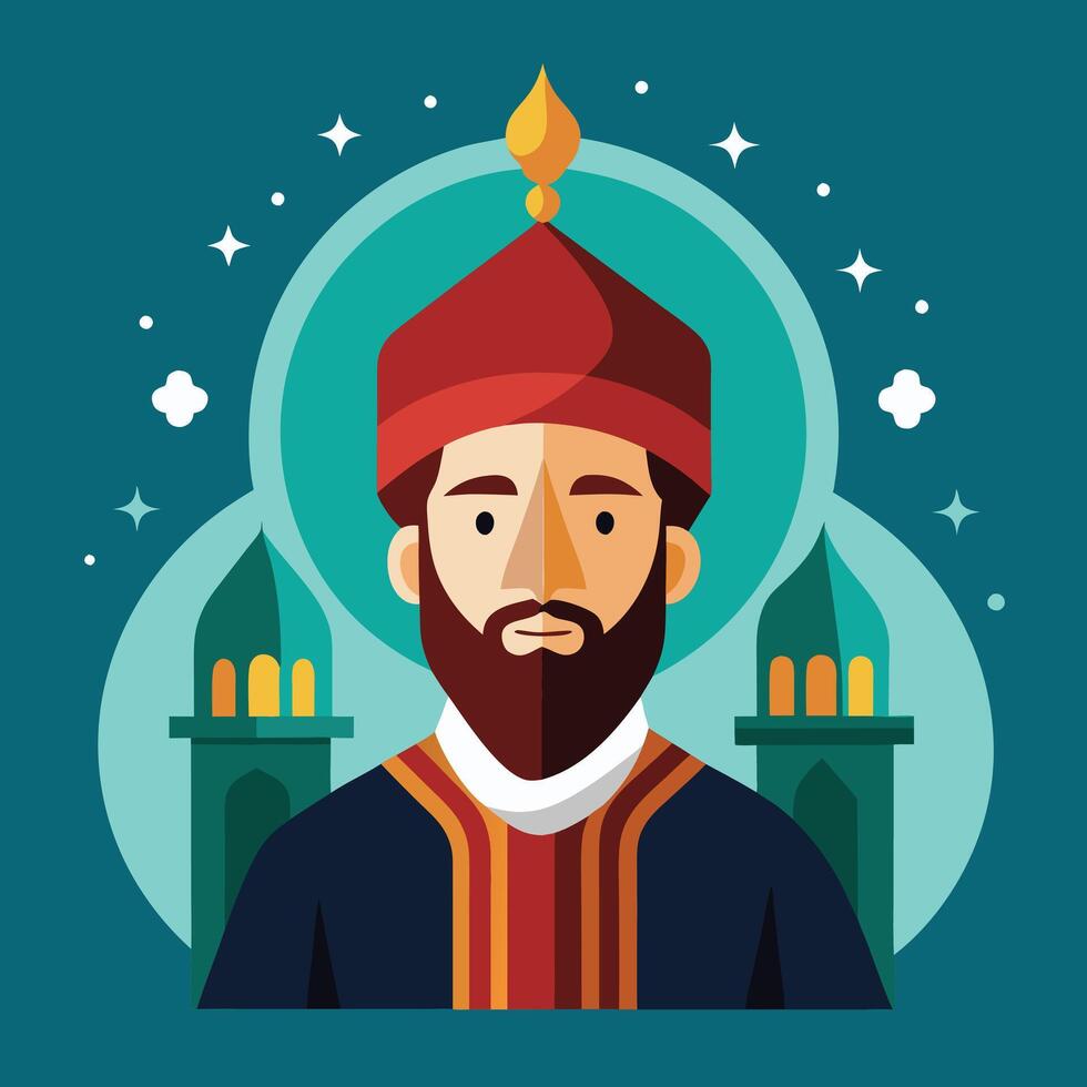 Flat Design of Islamic New Year Celebration vector