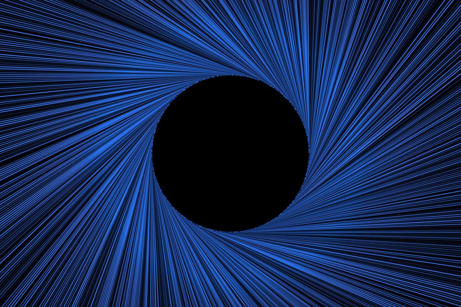 Blue circle lines frame abstract background vector