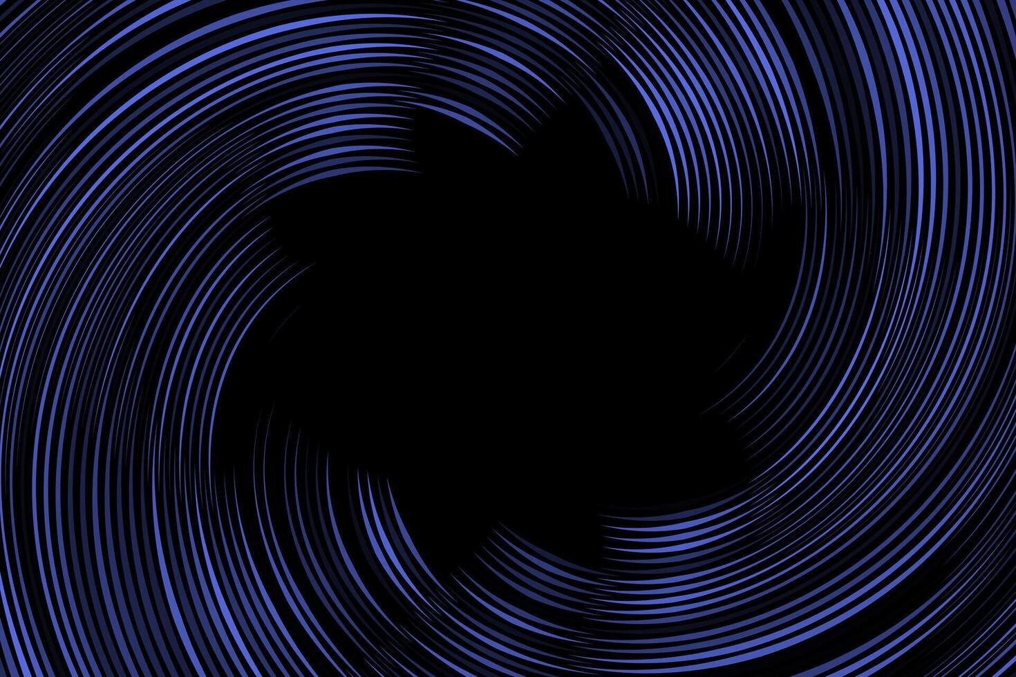 Blue spiral waves star abstract background vector