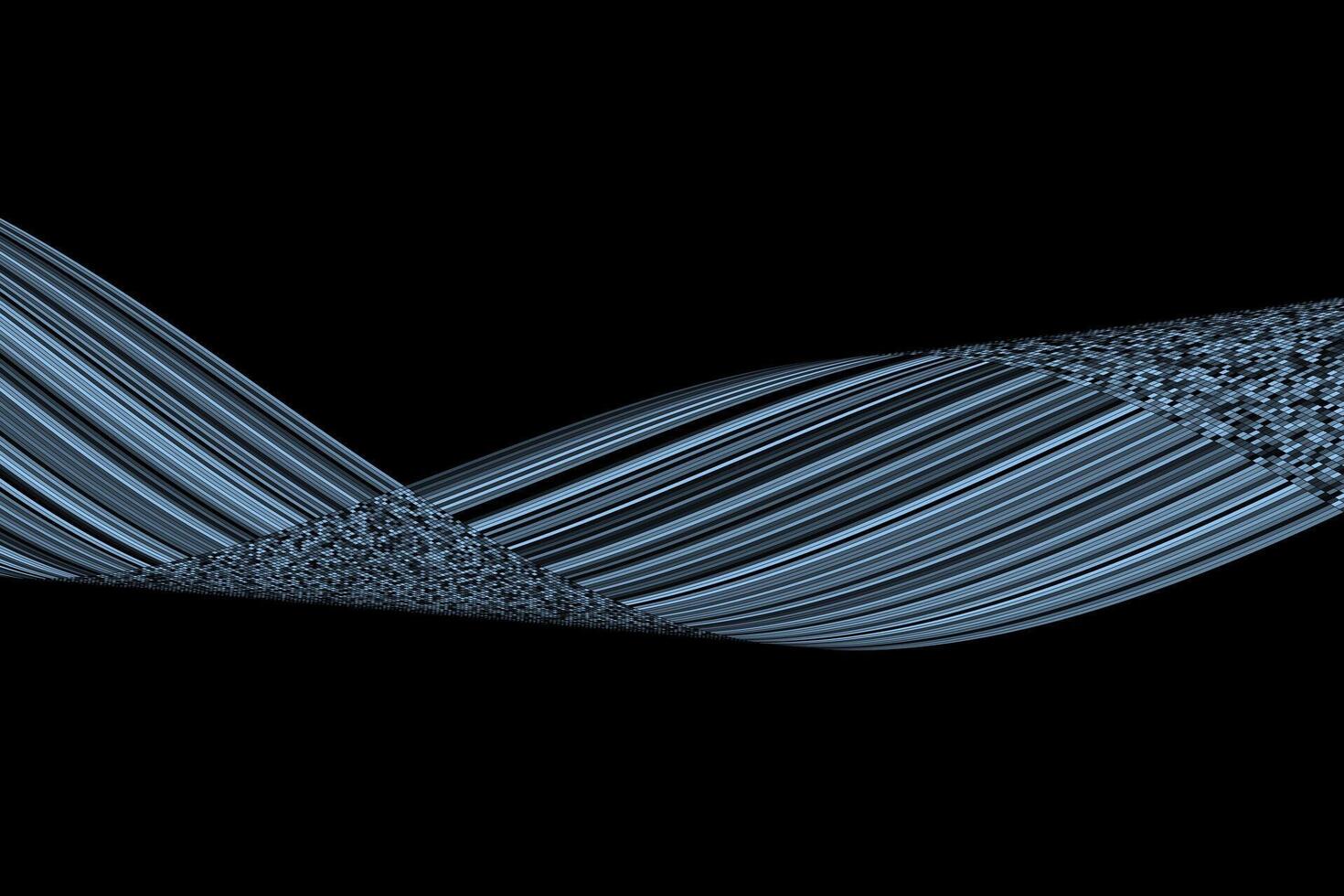 Blue line waves background abstract wallpaper vector