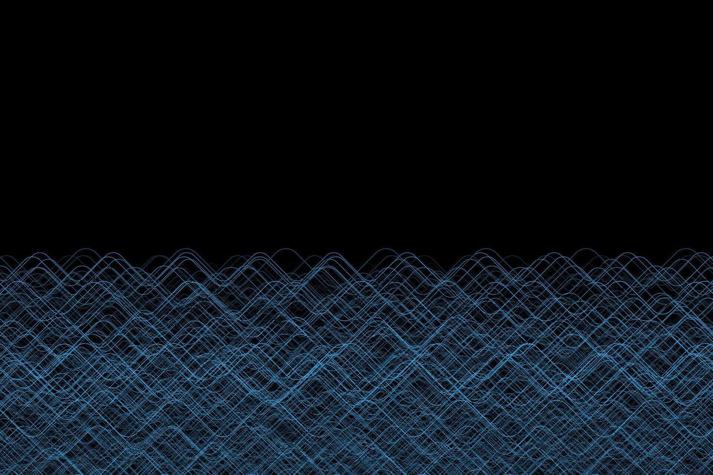Blue frequency waves abstract wavy lines water background vector