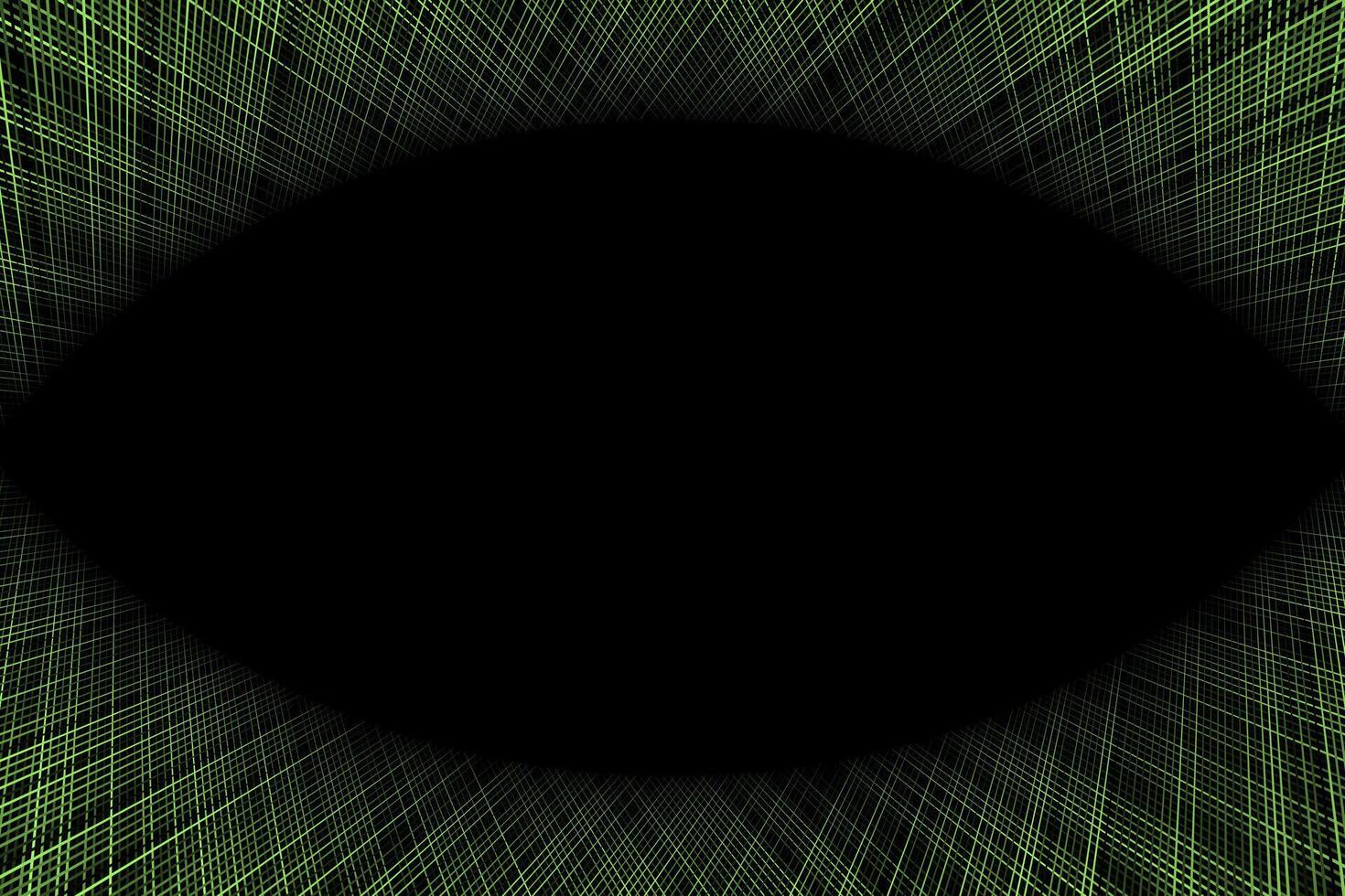 Green lines oval abstract wallpaper background vector