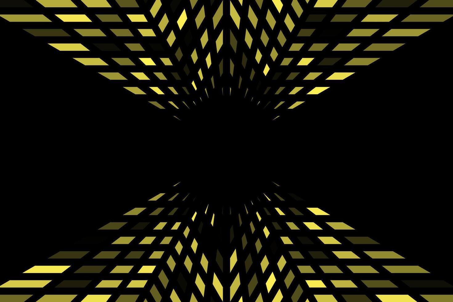 Yellow perspective buildings city abstract background vector