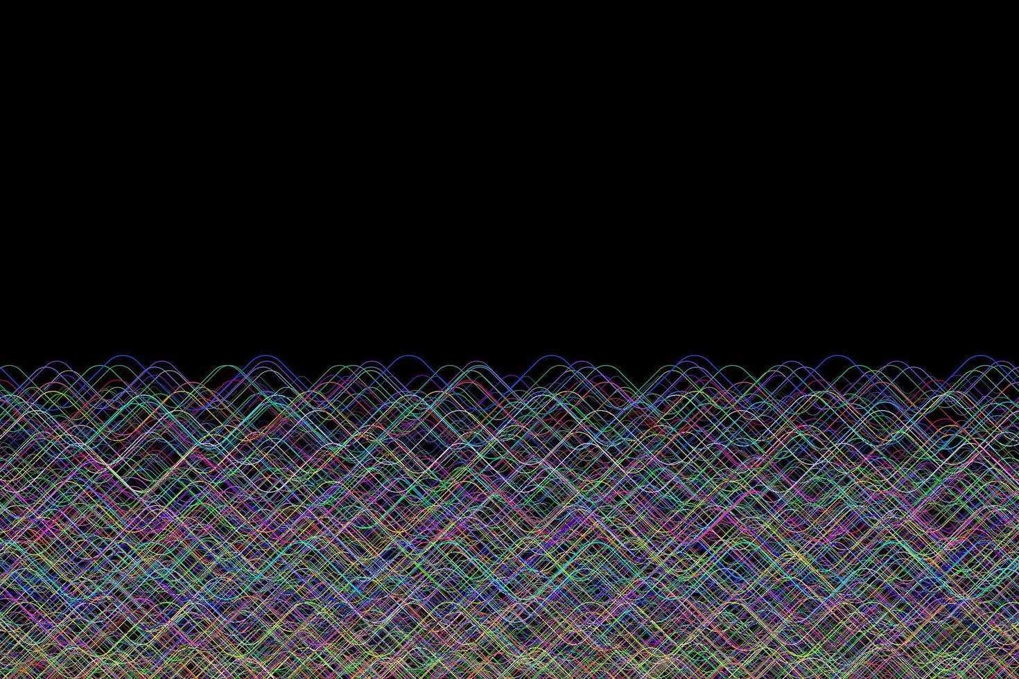 Colorful frequency waves abstract wavy lines water background vector