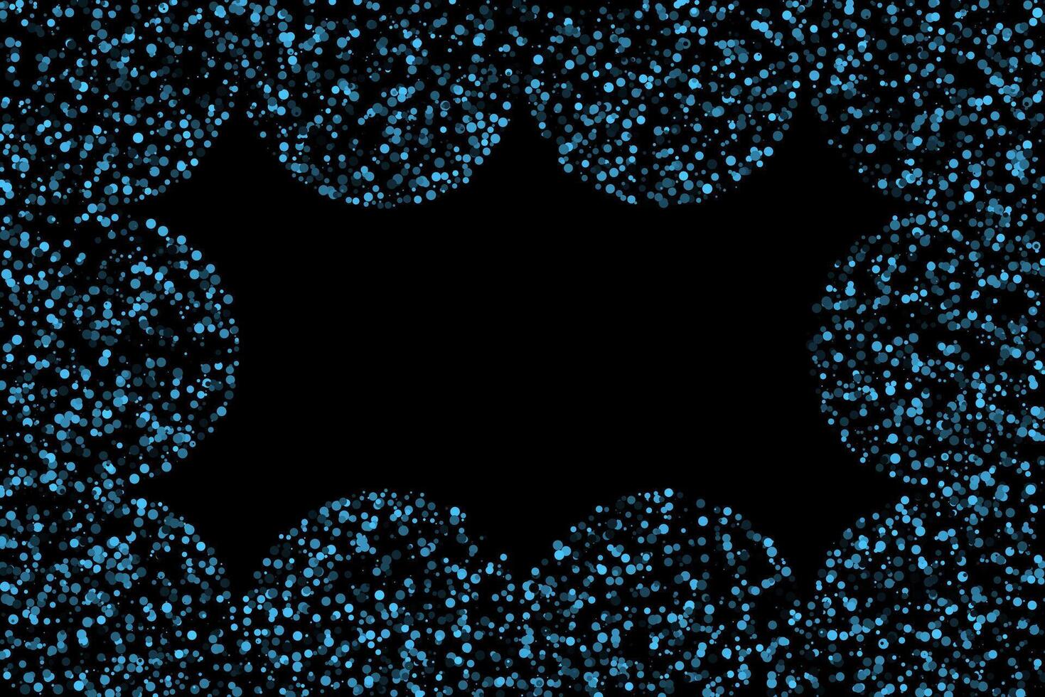 Blue geometric frame with circles abstract background vector