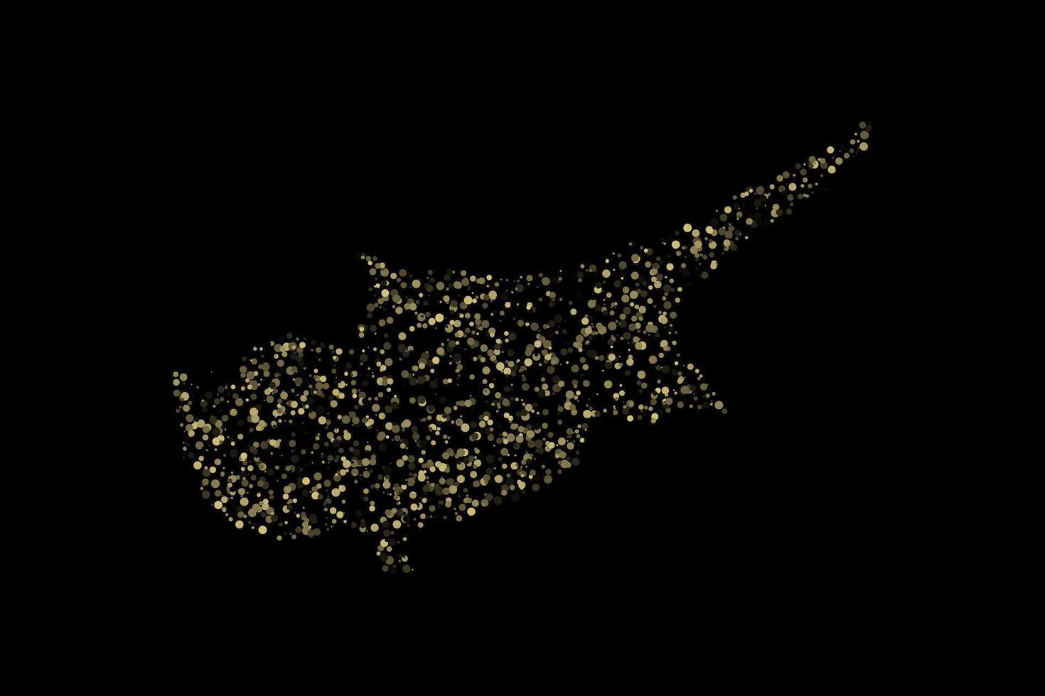 Brown cyprus island country map border background vector