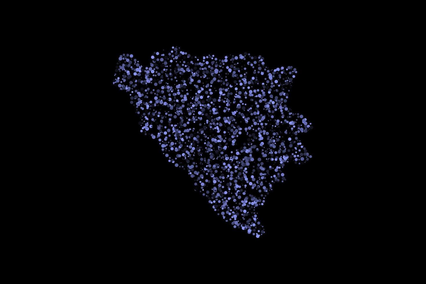 Blue bosnia and herzegovina country map border circles background vector