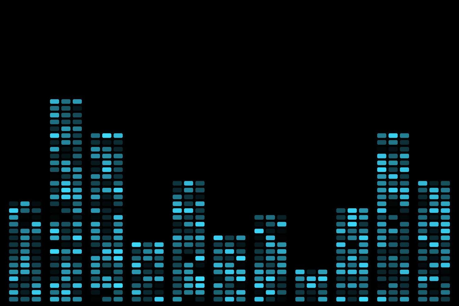 Blue music equalizer abstract background wallpaper vector