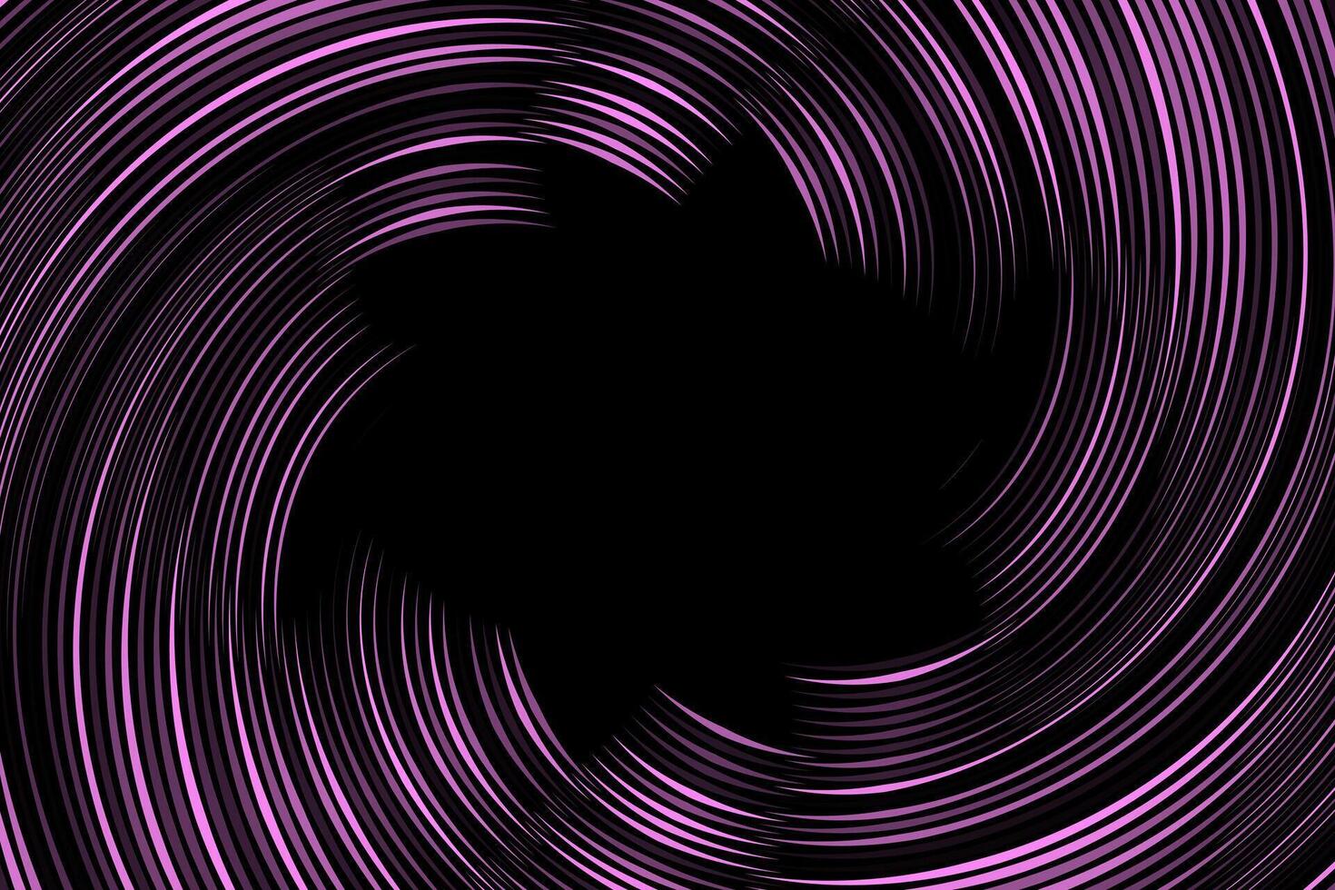 Pink spiral waves star abstract background vector
