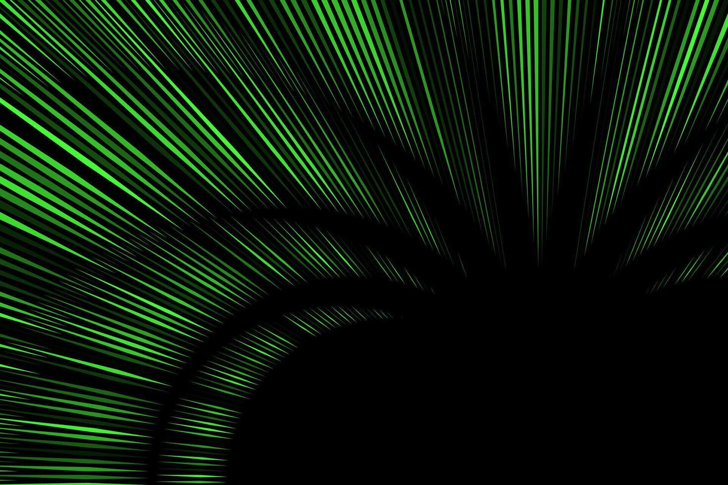 green abstract light rays background wallpaper vector