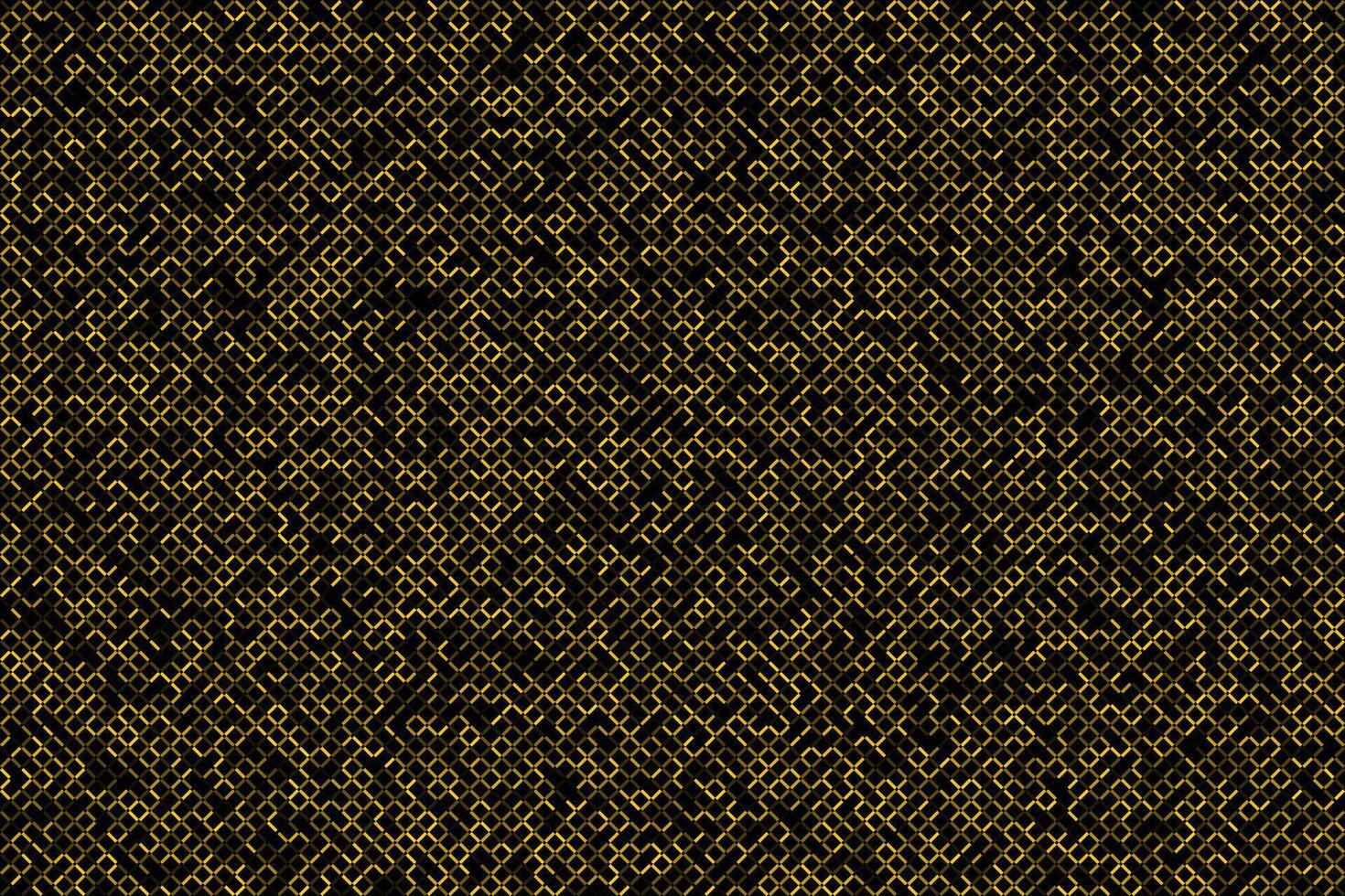 golden abstract squares pattern technology background vector