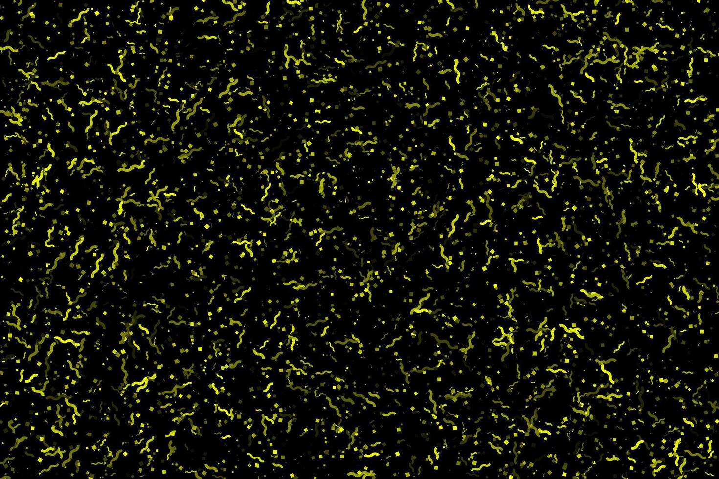 Yellow confetti magical party abstract background vector