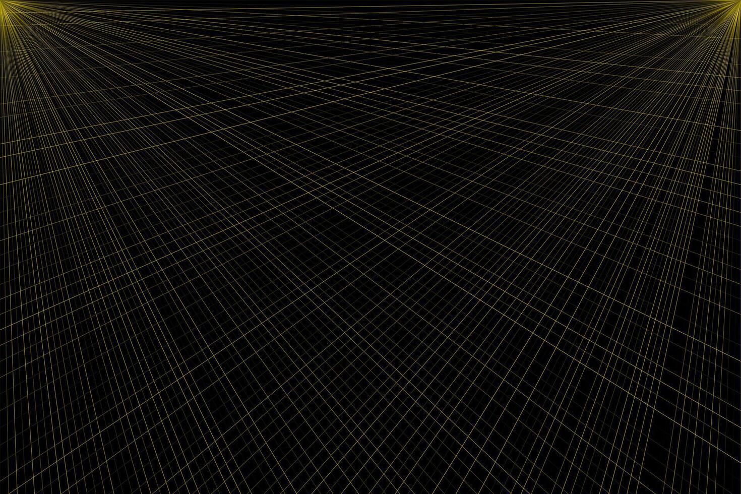 Yellow perspective lines background abstract wallpaper vector