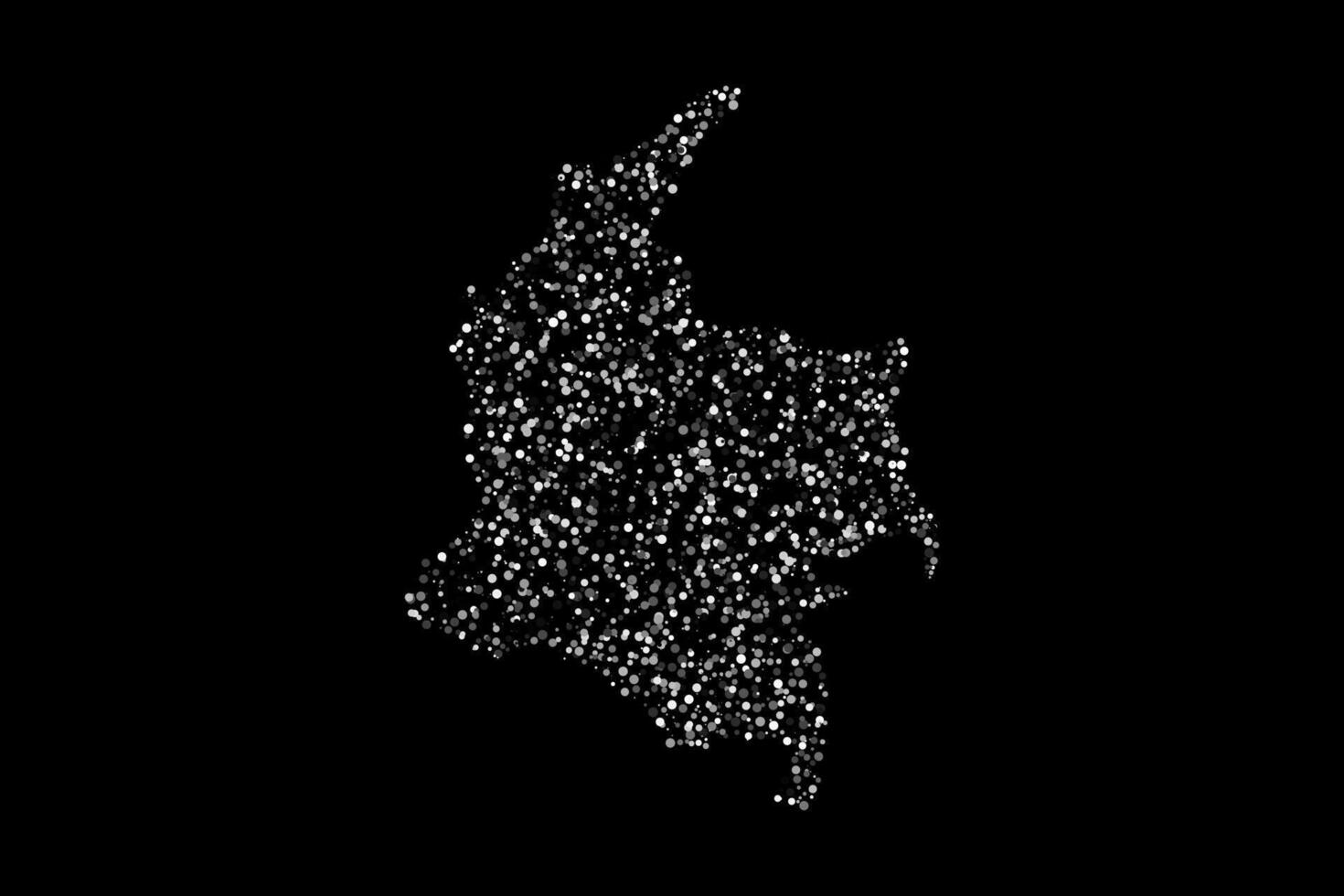 White colombia country map border background vector