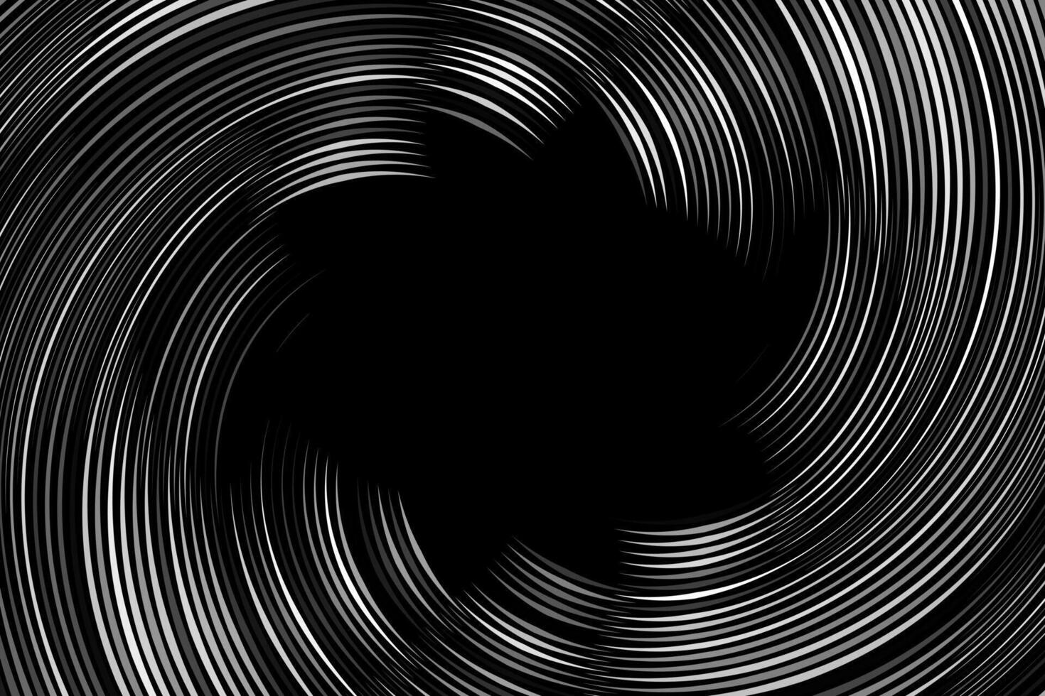 White spiral waves star abstract background vector