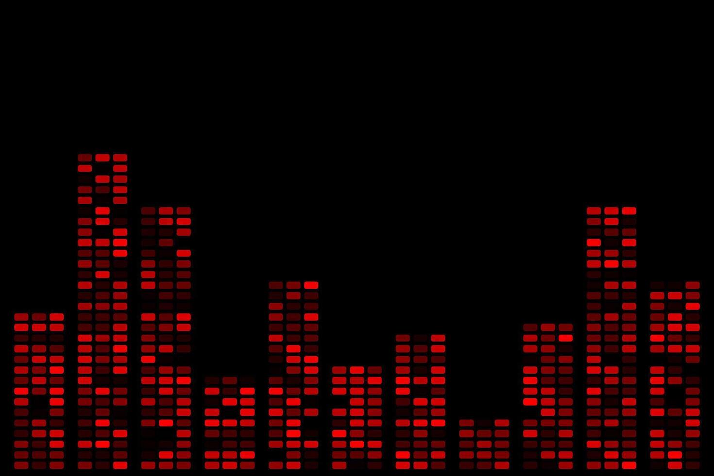 Red music equalizer abstract background wallpaper vector