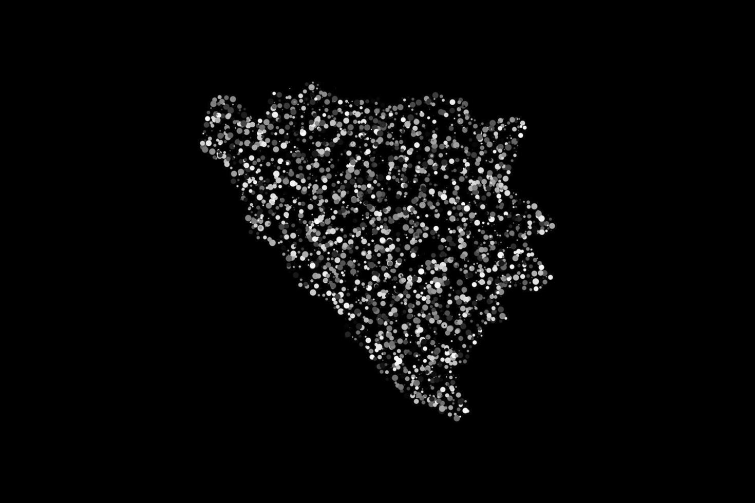 White bosnia and herzegovina country map border circles background vector