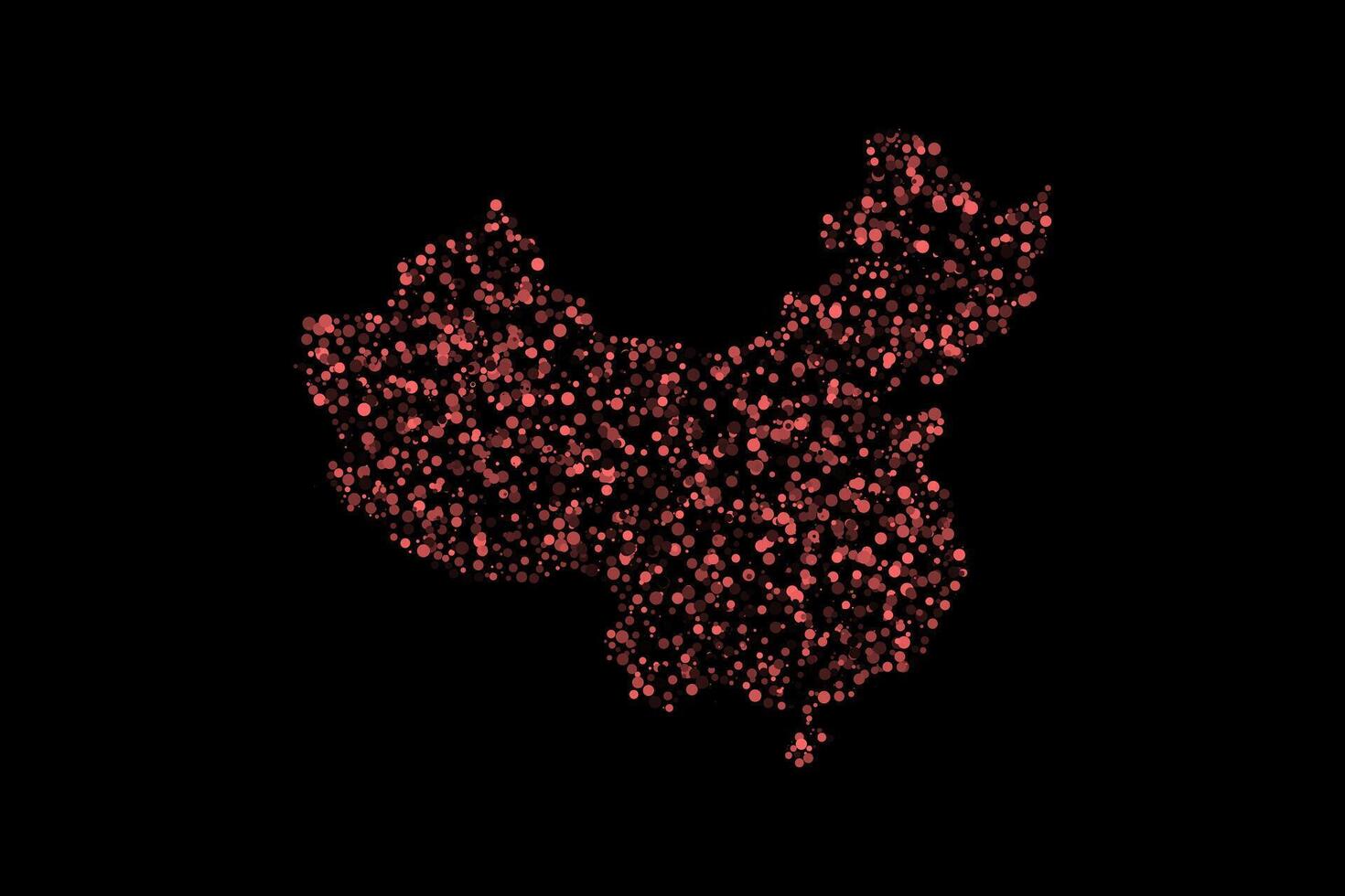 Red china country map border background vector