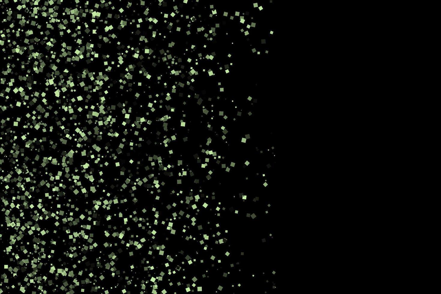 Green flying squares abstract wallpaper background vector