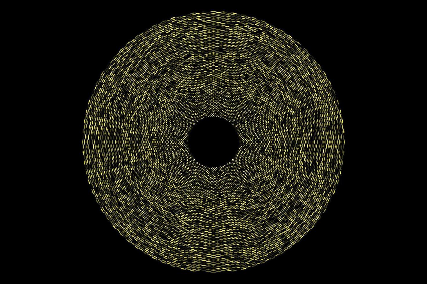 Golden halftone circle ball abstract background vector