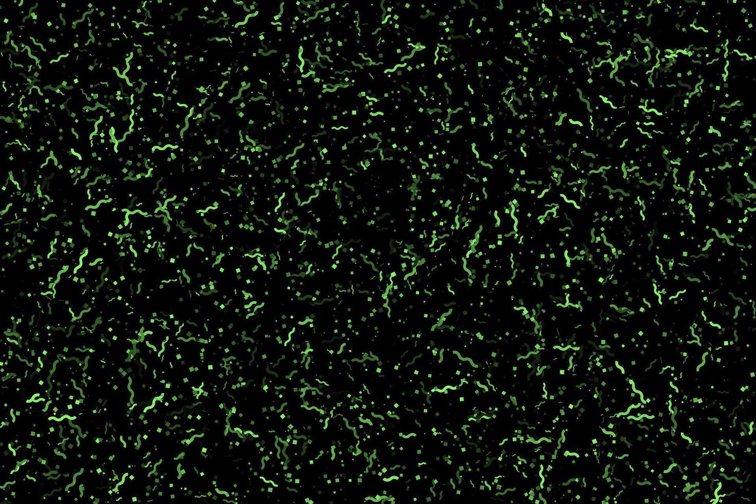Green confetti magical party abstract background vector