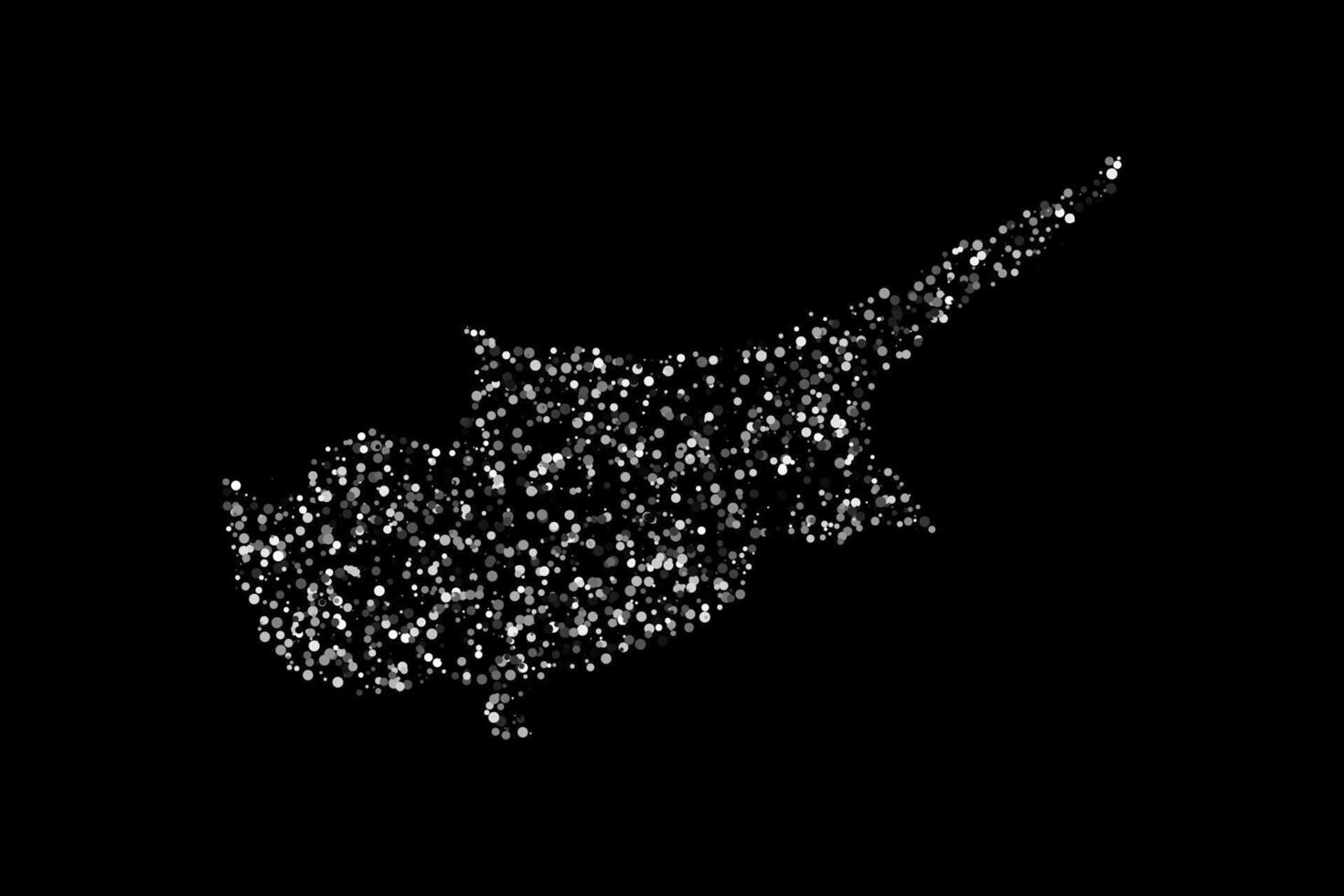 White cyprus island country map border background vector