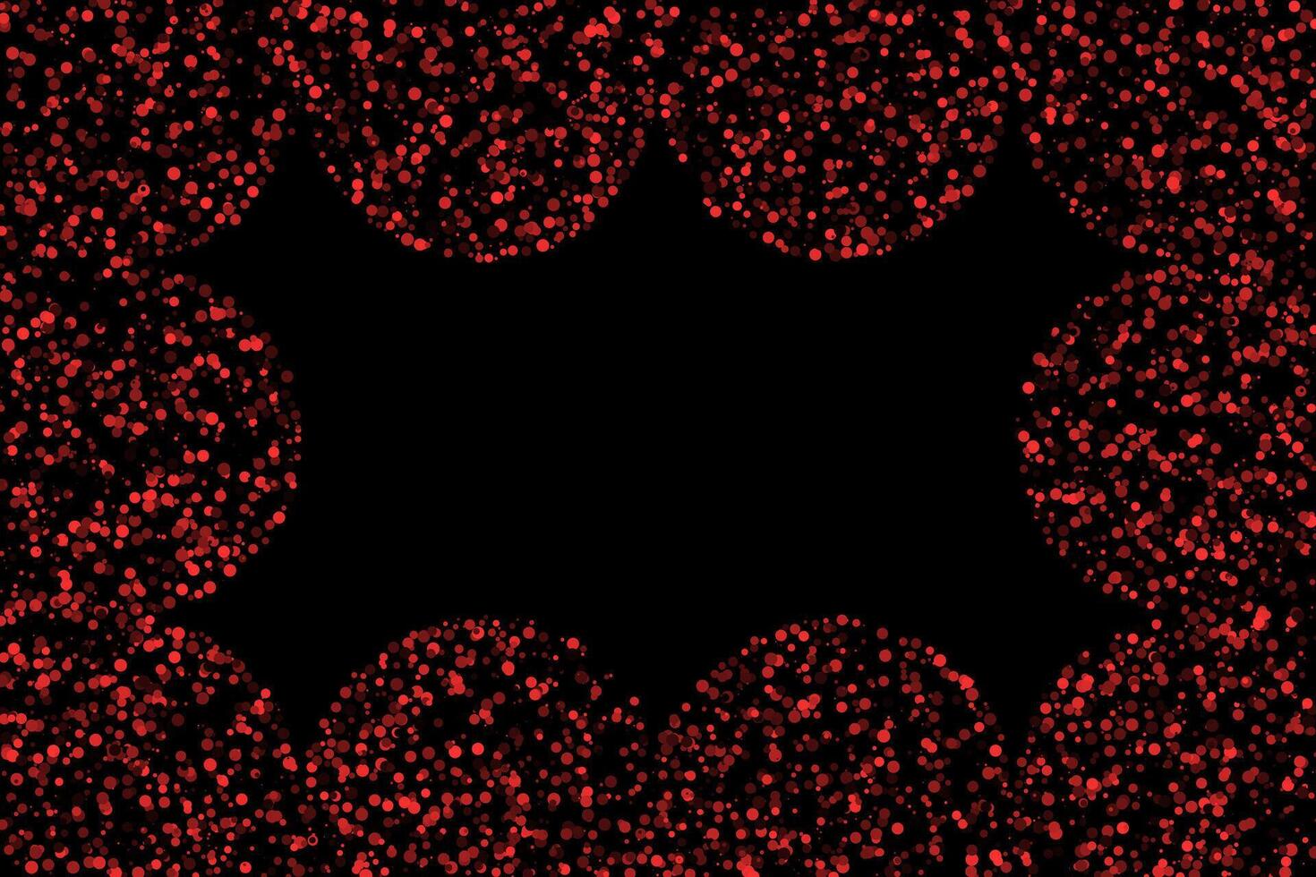 Red geometric frame with circles abstract background vector