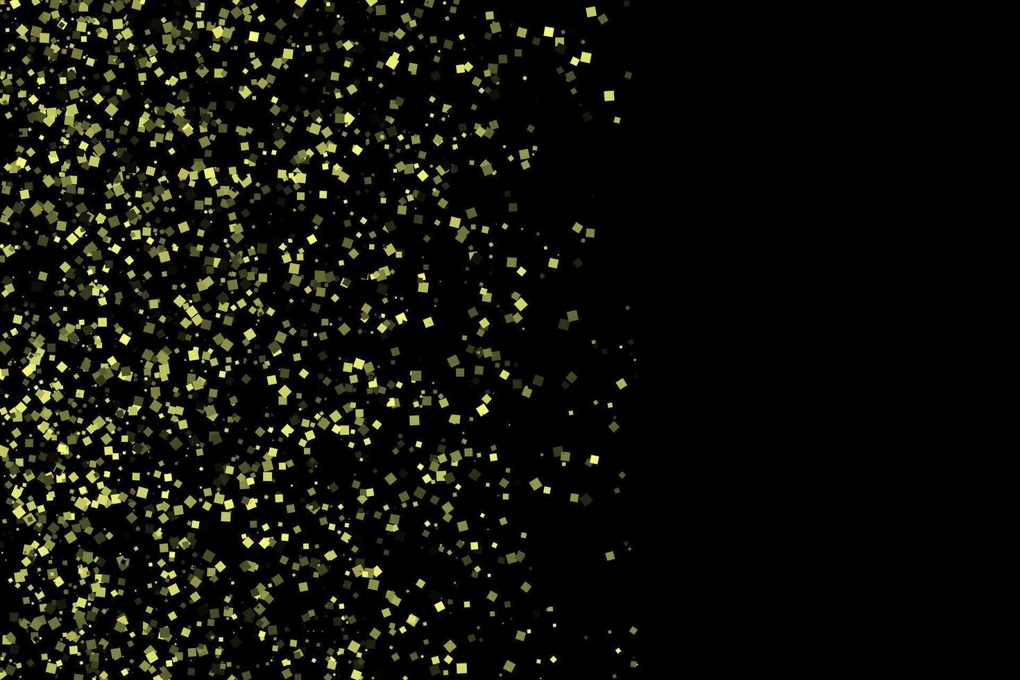 Yellow flying squares abstract wallpaper background vector