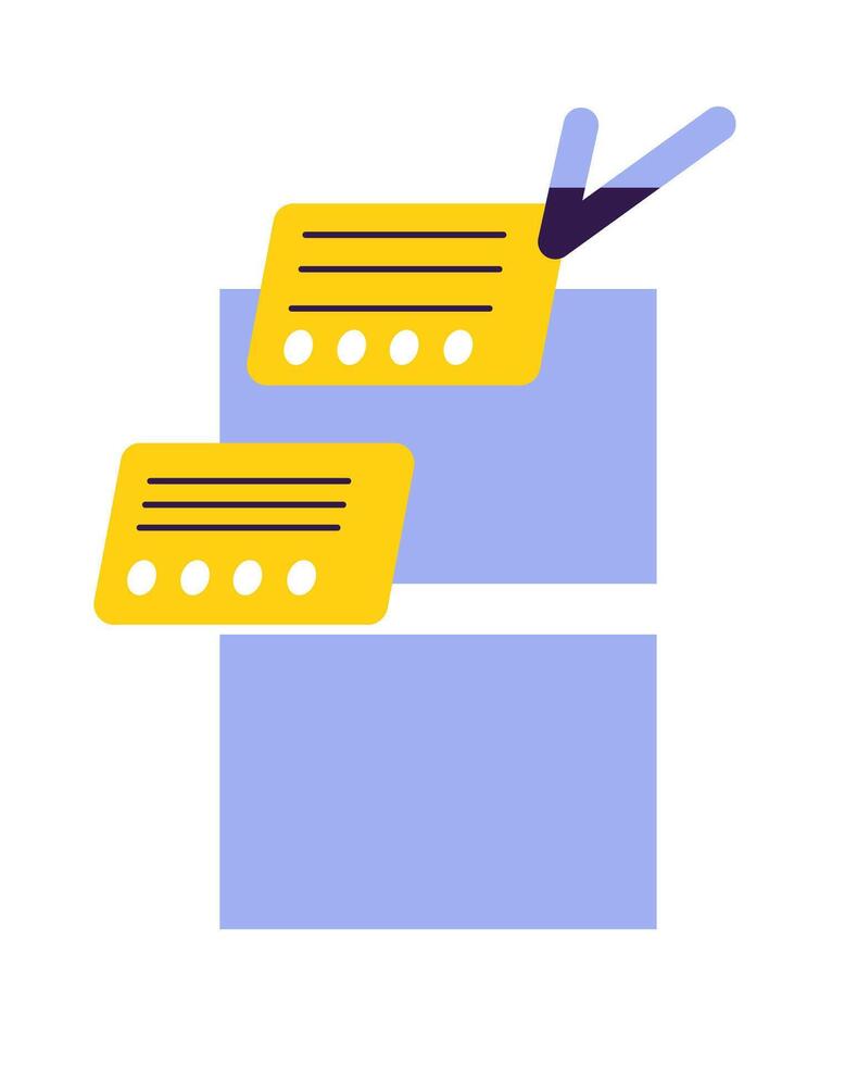 Digital Task Management Interface Illustration vector