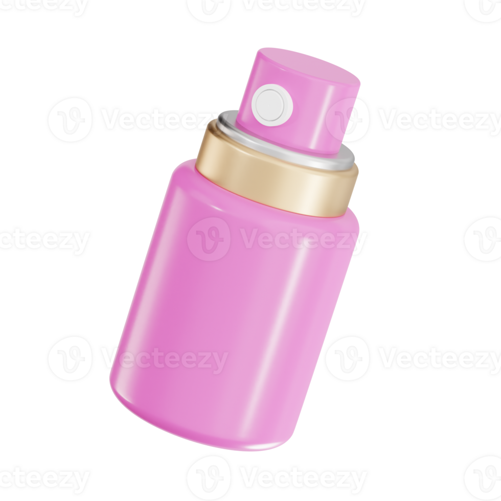 perfume bottle 3d icon, cosmetic 3d set, transparent background png