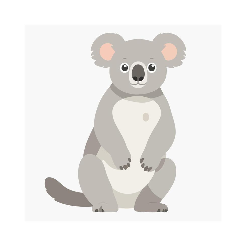Furry Koala Bear Portrait vector