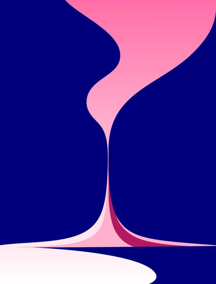 Colorful abstract poster template with pouring liquid vector